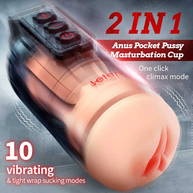 Âm Đạo Giả Leten Strong Blasting Cao Cấp Rung Mút Co Bóp Phát Âm ĐKTX