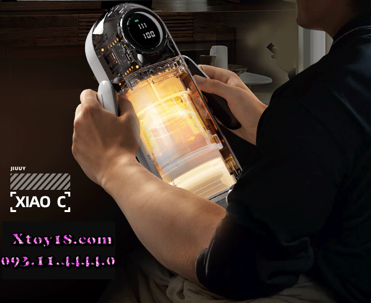 Máy Thủ Dâm JIYU Tự Động Siêu Mạnh Thụt Rung Mút Co Bóp