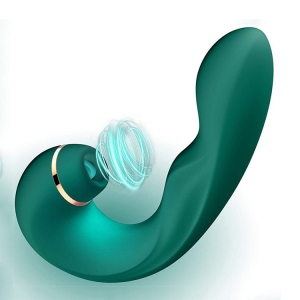 Máy Massage Điểm G Cao Cấp Emerald: 2 Đầu Rung - Mút - Gợn Sóng